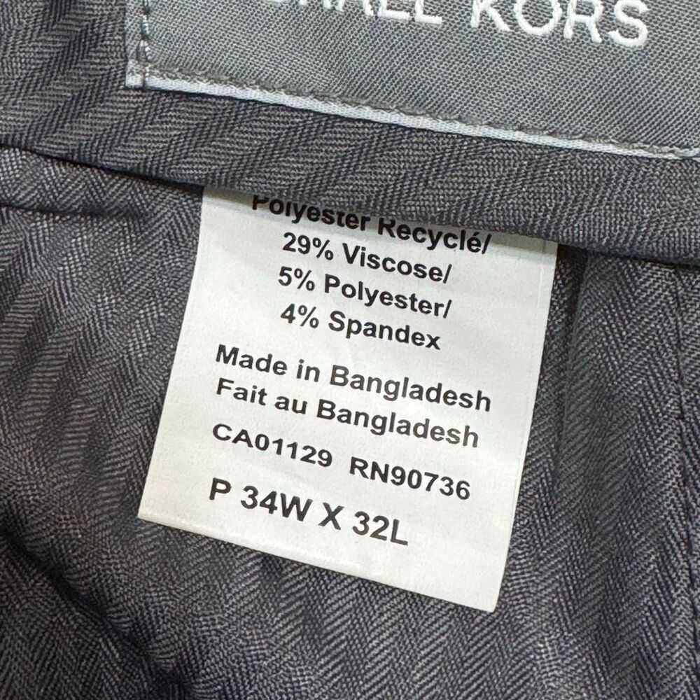 Michael kors men black dress pants size 34x32 EUC office - Picture 6 of 8